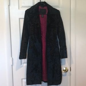 Guess Collection Crushed Velvet 3/4 length coat